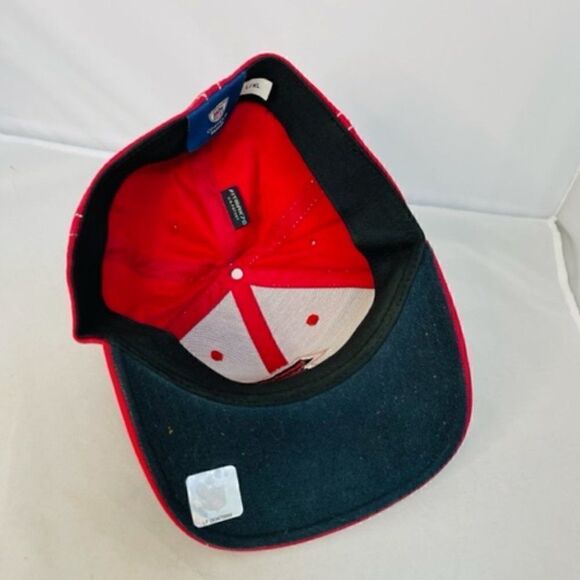 2002 Vintage Reebok NFL Atlanta Falcons Stretch Fit Official Hat Cap Red S/M Exc - Picture 6 of 7